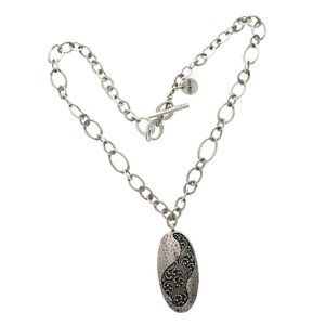 Lois Hill 925 Sterling Silver Filagree Necklace